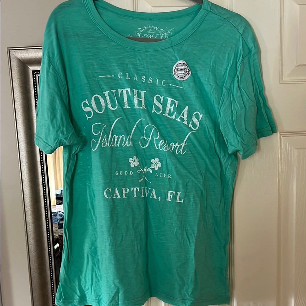LOGO by Lori Goldstein Teal Short Sleeve Tee